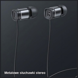 USAMS Słuchawki stereo EP-46 USB-C czarny/black 1,2m HSEP4603