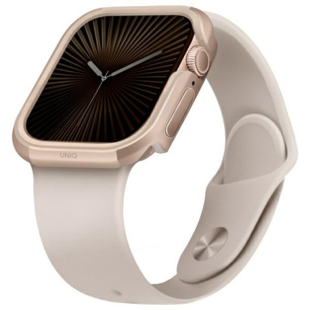 Etui ramkowe UNIQ Valencia do Apple Watch 10 46mm, złote