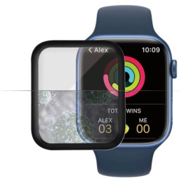Szkło antybakteryjne Panzerglass do Apple Watch 7 45mm, czarna ramka