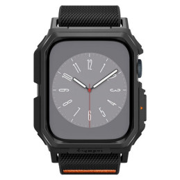 Etui z paskiem Spigen Lite Fit Pro do Apple Watch 4/5/6/7/ 8/9/SE 44/45mm czarny