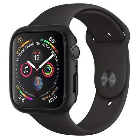 Etui Spigen Thin Fit do Apple Watch 4/5/6//7/SE 44/45mm, czarne