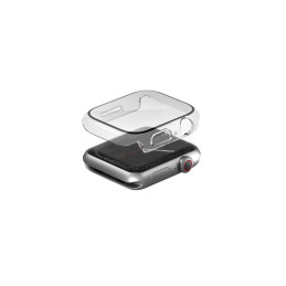 Etui z ochroną ekranu UNIQ Legion do Apple Watch 7/8/ 9 45mm, przezroczyste