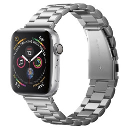 Pasek  Spigen Modern Fit Band Apple Watch 1/2/3 /4/5/6/7/SE 42/44/45mm srebrne