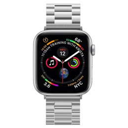 Pasek  Spigen Modern Fit Band Apple Watch 1/2/3 /4/5/6/7/SE 42/44/45mm srebrne