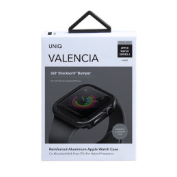 Etui ramkowe UNIQ Valencia do Apple Watch 4/5/6/SE 44mm. szare