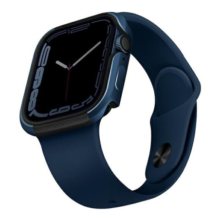 Etui ramkowe UNIQ Valencia do Apple Watch 4/5/6/SE 45/44mm. niebieskie