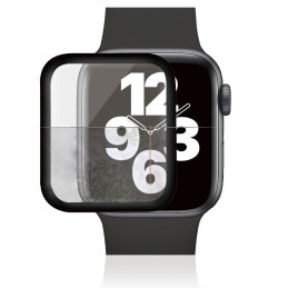 Szkło antybakteryjne Panzerglass do Apple Watch 4/5/6/SE 40mm, czarna ramka