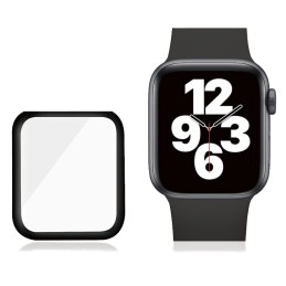 Szkło antybakteryjne Panzerglass do Apple Watch 4/5/6/SE 40mm, czarna ramka