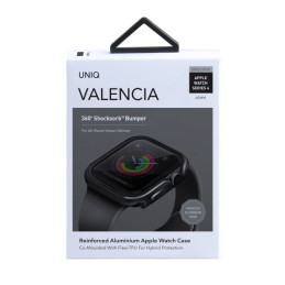Etui ramkowe UNIQ Valencia do Apple Watch  4/5/6/SE 40mm. szare