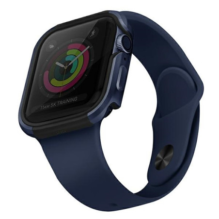 Etui ramkowe UNIQ Valencia do Apple Watch 4/5/6/SE 40mm. niebieskie