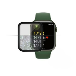 Szkło antybakteryjne Panzerglass do Apple Watch 7 41mm, czarna ramka