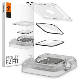 Szkło hybrydowe + Aplikator Spigen Pro Flex EZ Fit do Apple Watch 7 41mm, czarne, 2 sztuki
