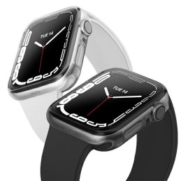 Etui UNIQ Glase do Apple Watch Series 7/8/9 41mm., przezroczysto-dymne Podwójne