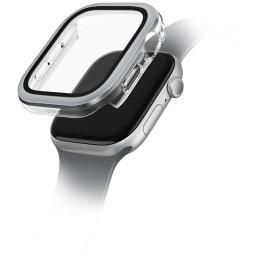 Etui z ochroną ekranu UNIQ Voute do Apple Watch Series 10 42mm, srebrne