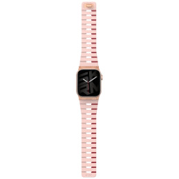 Pasek Skinarma Gemini do Apple Watch 42/41/40 mm różowy