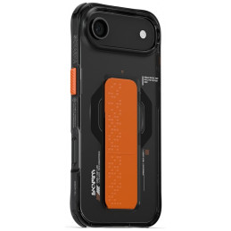 Etui Skinarma Haxa do MagSafe + Grip Stand do iPhone Air, grafitowy