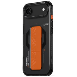 Etui Skinarma Haxa do MagSafe + Grip Stand do iPhone Air, grafitowy