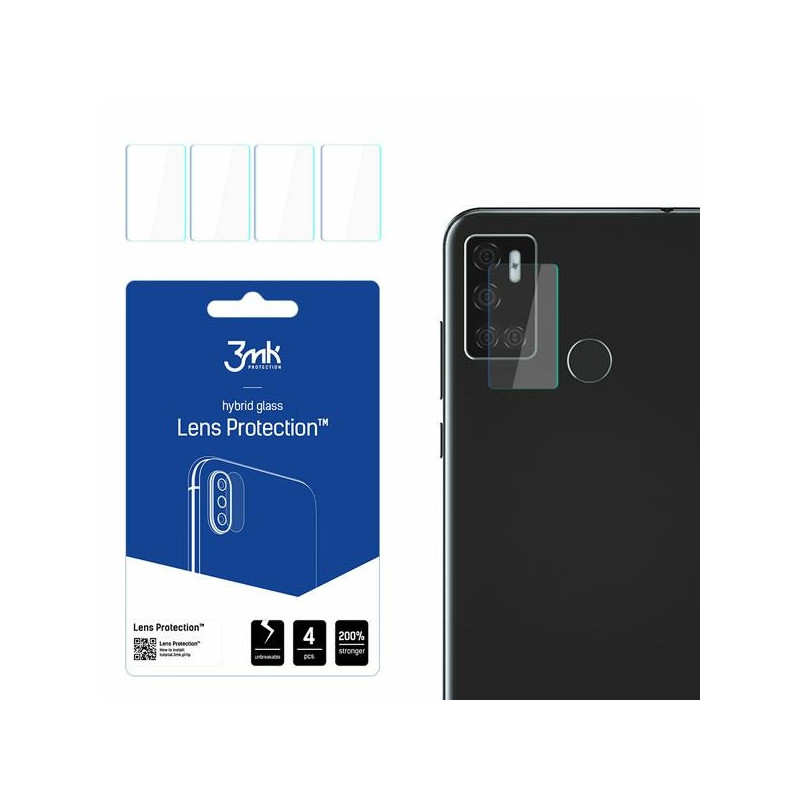 Szkło na obiektyw aparatu 3mk Lens Protection do Cubot C20, 4szt