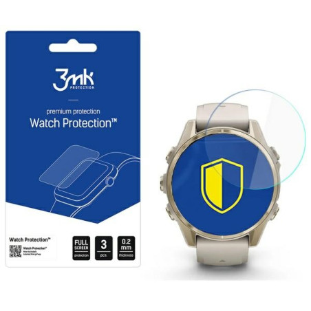 Szkło Hybrydowe 3MK FlexibleGlass Watch do Garmin Fenix 8  Amoled 43mm