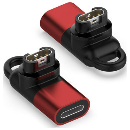 Adapter Lightning Beline do ładowania zegarków Garmin czerwony