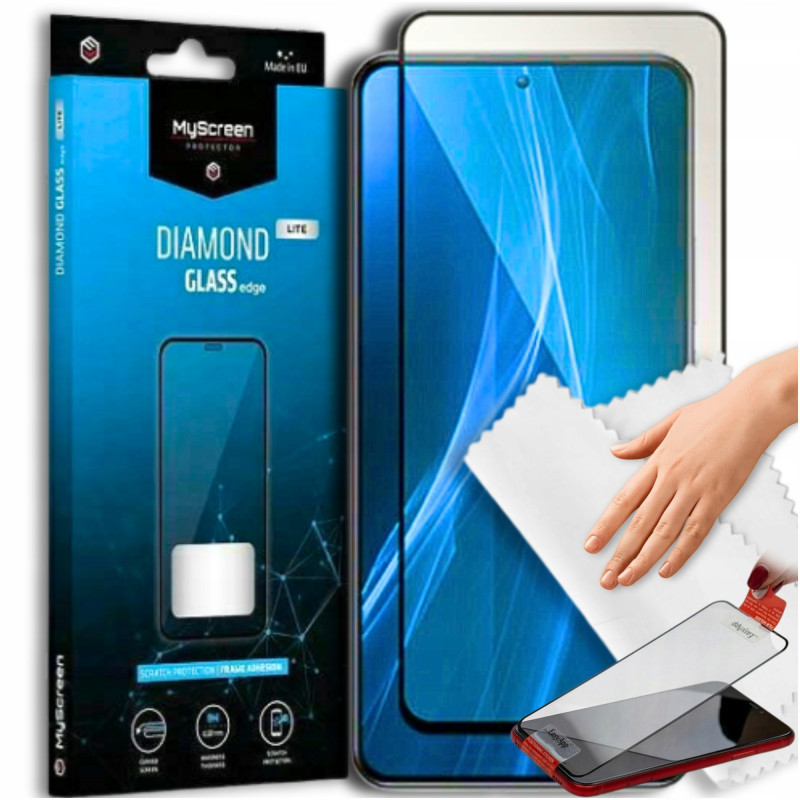 Szkło Hartowane MyScreen MS Diamond Glass Edge Lite FG do Huawei Nova 12i 4G, czarna ramka