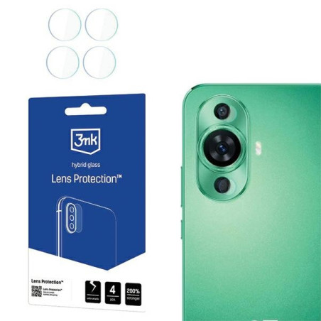 Szkło na obiektyw aparatu 3mk Lens Protection do Huawei Nova 12 Lite, 4szt