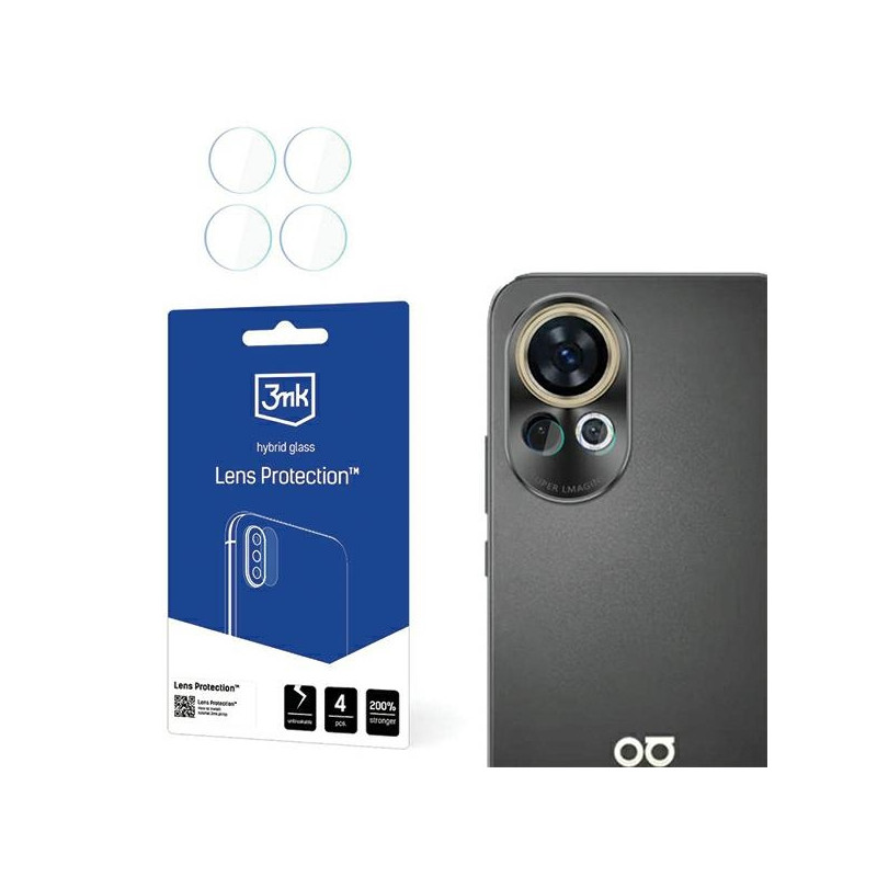Szkło na obiektyw aparatu 3mk Lens Protection do Huawei Nova 12 Pro/12 Ultra, 4szt