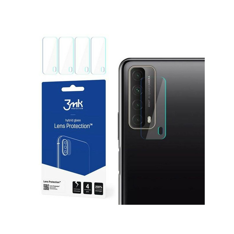 Szkło na obiektyw aparatu 3mk Lens Protection do Huawei P Smart 2021, 4szt