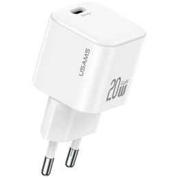 Ładowarka sieciowa USAMS JO Series CC260 20W USB-C + kabel USB-C/USB-C 1m biały