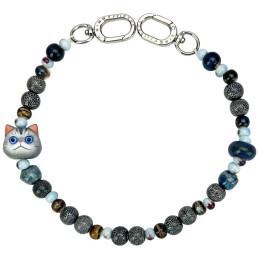 Zawieszka na torebkę handstrap Nimmy New Big Eye Cute Pets 2.0 szary