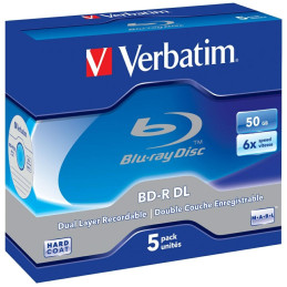 Płyty Blue-ray Verbatim BD-R DL 50GB zestaw 5 sztuk