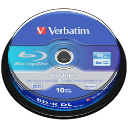 Płyty Blue-ray Verbatim BD-R DL 50GB zestaw 10 sztuk