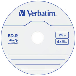Płyty Verbatim Blue-ray BD-R SL 25GB zestaw 10 sztuk