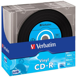 Płyty CD-R Data Vinyl 700MB Slim 10szt