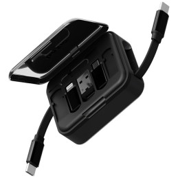 Kabel Bazic GoCharge Loop 5w1 Lightning, USB-A, Micro USB 1m czarny