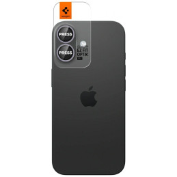 Szkło na obiektyw aparatu Spigen Optik Pro Glas. TR "EZ FIT" do iPhone 17 / 16 / 16 Plus, fioletowy, 2szt.