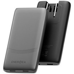 Ładowarka sieciowa Energea TravelWorld Edge 65W 2xUSB-C PD/PPS/QC3.0 (US/UK/EU) grafitowy