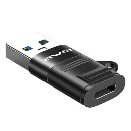 Adapter AWEI CL-13 USB-C/USB-A czarny