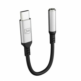 Adapter audio 3mk USB-C - Jack 3,5 mm (typ żeński), srebrny