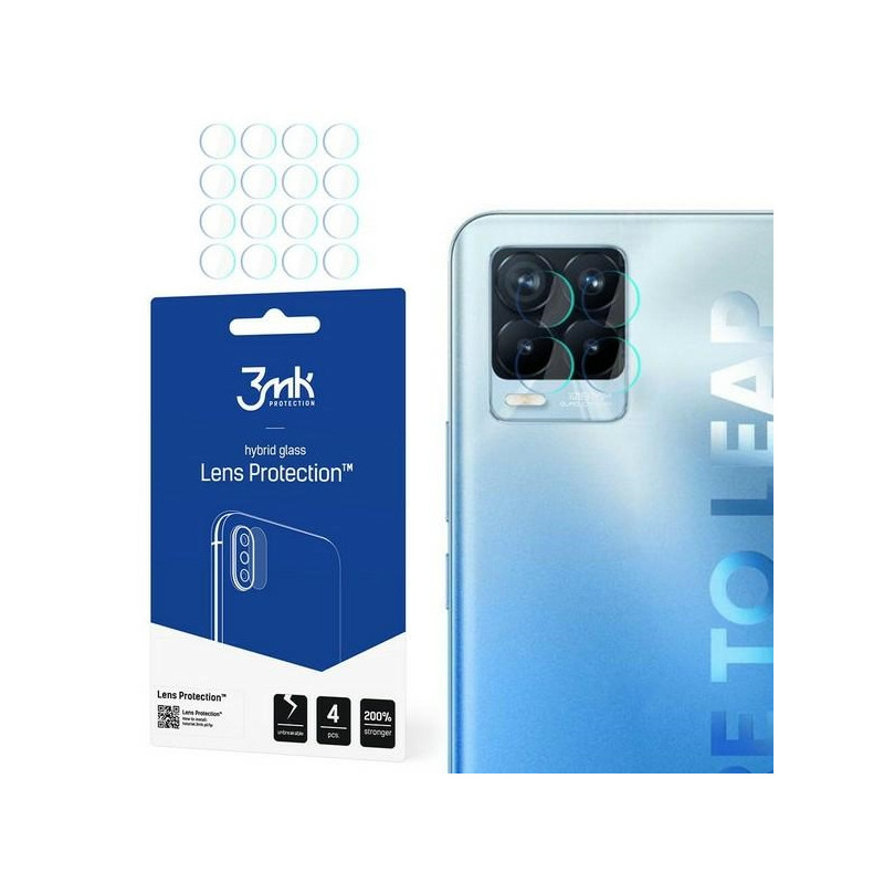 Szkło na obiektyw aparatu 3mk Lens Protection do Realme 8 Pro, 4szt