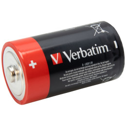 Bateria alkaliczna Verbatim D LR20 2szt czarny
