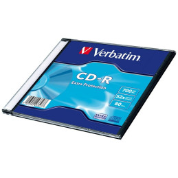 Płyta CD-R Verbatim 700MB 52x Extra Protection biały