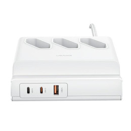 Listwa zasilająca USAMS 65W Super Si Fast Charging USB Extension Socket EU biały