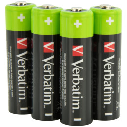 Akumulator Verbatim NiMH AA 2500mAh Premium HR6 4szt czarny