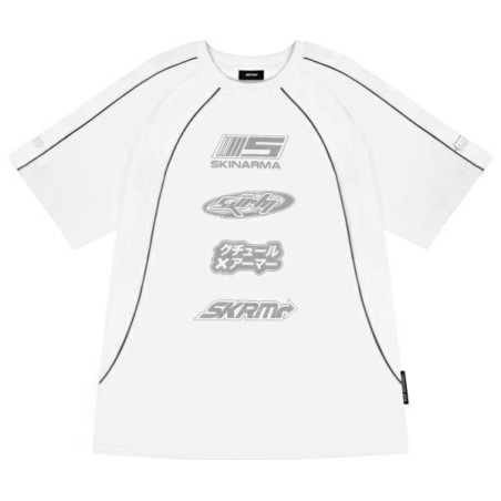 Koszulka T-shirt Skinarma Delta Rozmiar M, biała