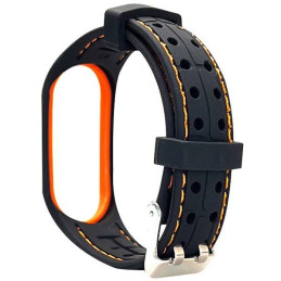 Pasek Beline Smart do Mi Band 7 czarno-pomarańczowy