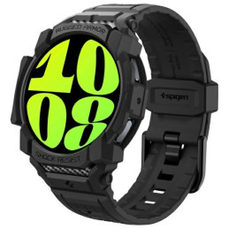 Etui z paskiem Spigen Rugged Armor Pro do Galaxy Watch 7 40mm, czarne matowe