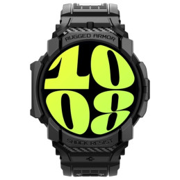 Etui z paskiem Spigen Rugged Armor Pro do Galaxy Watch 7 40mm, czarne matowe