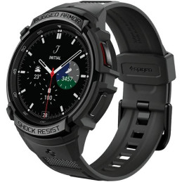Etui z paskiem Spigen Rugged Armor Pro do Galaxy Watch 6 Classic 47mm, czarne