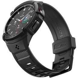 Etui z paskiem Spigen Rugged Armor Pro do Galaxy Watch 6 Classic 47mm, czarne